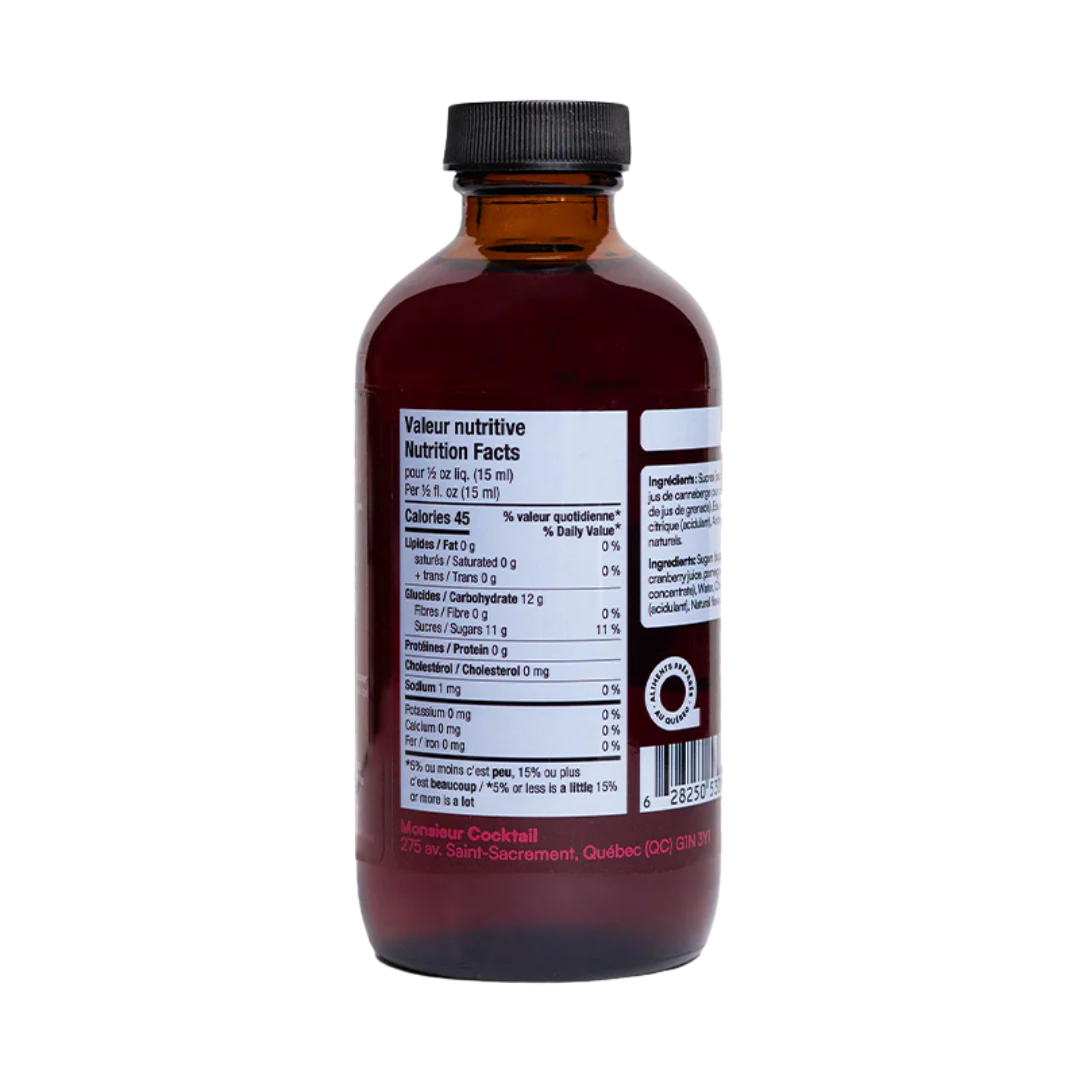 Monsieur Cocktail - Grenadine Syrup (250mL) - Image 3