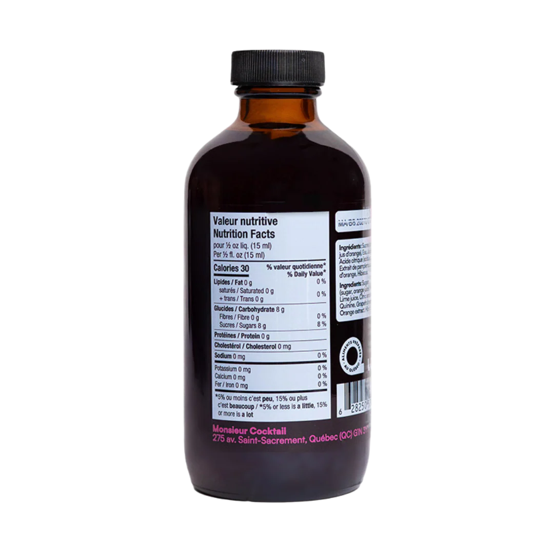 Monsieur Cocktail - Hibiscus Tonic (250mL) - Image 3