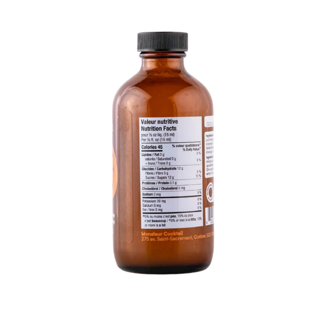 Monsieur Cocktail - Orange Syrup (250mL) - Image 3